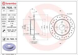 BREMBO Disc frana BREMBO 08.7626. 1X (08.7626.1X)