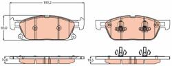 TRW set placute frana, frana disc TRW GDB2167 - statia-auto