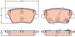 TRW Set placute frana TRW GDB2319 (GDB2319)