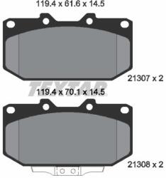 TEXTAR Set placute frana TEXTAR 2130701 (2130701)