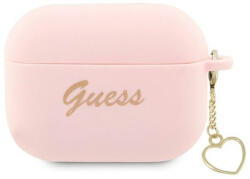  Guess Silicone Charm Heart Apple AirPods Pro 2 tok , rózsaszín
