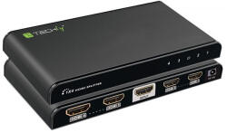 TECHLY HDMI splitter, 1 in 4 out, 30 méter, 4K Ultra HD (IDATA HDMI-4K4)