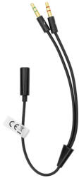 SBOX Kábel 35F-2X35M, ADAPTER 3.5 mm Female 4-Pin - 2 X 3.5 mm Male 3-Pin (35F-2X35M/R)