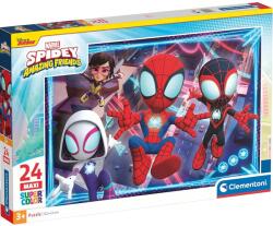 Clementoni Spidey és csodás barátai 24 db-os maxi supercolor puzzle - Clementoni (28527)