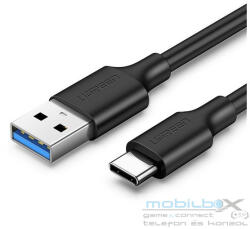 UGREEN USB-A-USB-C 3.0 adatkábel, 0, 5m, fekete - mobil-box