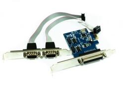 Approx Vezérlőkártya - PCI Express csatlakozás 2db Soros / 1db Párhuzamos (APPPCIE1P2S) - digitalgo