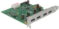 Delock USB 3.0 PCI Express Kártya 4 db külső A-típusú (89323)