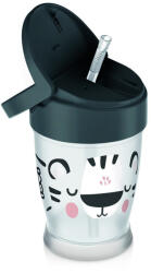 LOVI Freestyle Szívószálas Itatópohár 250 ml 11h+ Salt&Pepper