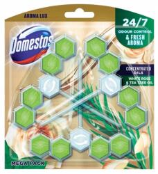 Domestos Aroma Lux WC-tartó White Rose Tea Tree Oil 3 db (8720182068590)