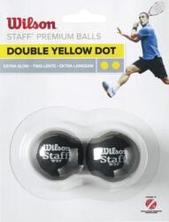 Wilson Staff Squash 2 Ball Dbl Yel Dot (wrt617600)
