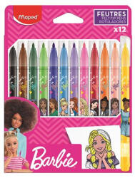 Maped Filctoll készlet, 2, 8 mm, kimosható, MAPED "Barbie", 12 különböző szín (845418)