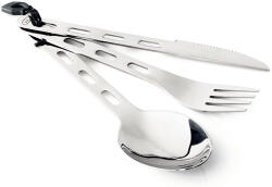 GSI Outdoors GLACIER STAINLESS 3 PCS RING CUTLERY Argintiu (61003)