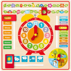 Woodyland Multipurpose Calendar With Clock (102191933)