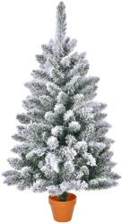 Kring North Cserepes műfenyhő, Havas jelleg, 90 cm, Fehér
