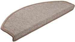 vidaXL 30 db világosbarna lépcsőszőnyeg 65x24x4 cm 3365751 (3365751)