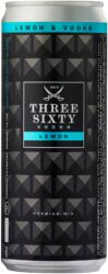 THREE SIXTY VODKA Vodka Lemon alkoholos üdítőital 10% 330 ml