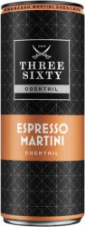 Three Sixty Vodka Espresso Martini alkoholos üdítőital 10% 250 ml