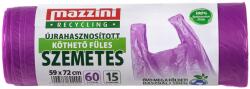 Mazzini szemeteszsák 15 db/roll újrahasznosított köthető füles 60l