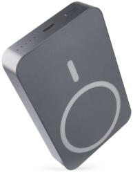 EMOS B0551GY Powerbank, külső akkumulátor, 10000mAh/38, 5 Wh, PD 20Watt, vezeték nélküli töltés, USB-C, szürke