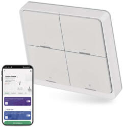 EMOS H5013 Gosmart hordozható 4 funkciós szcenárió kapcsoló, Wi-Fi, fehér (IP-2004ZW)