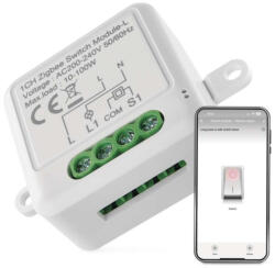 EMOS H5103 GoSmart kapcsolómodul (IP-2103SZ), 1 csatornás (nem igényel N vezetéket), ZigBee 3.0, beltéri
