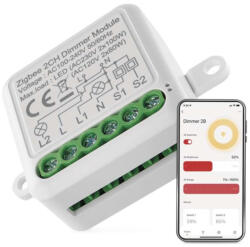 EMOS H5108 GoSmart fényerőszabályozó modul (IP-2112DZ), 2 csatornás, ZigBee 3.0, beltéri