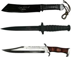 IdeallStore Rambo kés csomag, gyűjtői kiadás, acél, többszínű (H124+F30+F100)