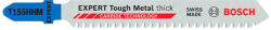 Bosch EXPERT T155HHM Tough Metal Thick szúrófűrészlap 92 mm rozsdamentes acélhoz - 3 db (Regisztrációval akár ajándék is elérhető! ) (2608902482)