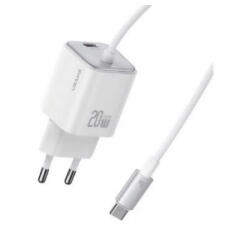 USAMS CC261 JC MINI Type-C hálózati töltő 20W fehér (CC261TC02) (CC261TC02)