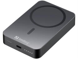 Sandberg Hordozható akkumulátor, Mag Wireless Powerbank 10000 ALU (420-97) - mulan