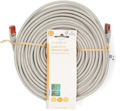 Nedis CCGL85220GY300 UTP / FTP Cat6 patch kábel, RJ45 aranyozott érintkezők, 10/100/1000 Mbit/s, hossz: 30m (CCGL85220GY300) - mulan