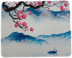 Huadong Nyomtatott Csúszásgátló Egérpad 24.5 cm x 19.5 cm, Csónak és Virágok (X001GRDM09)