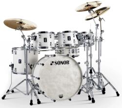 Sonor SQ1 Satin Pure White Birch Drum Set