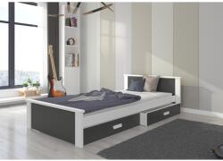 ADRK Ágy ALDEX 180x80, Fehér, Füstszürke - mindigbutor