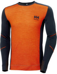 Helly Hansen Workwear Helly Hansen LIFA MERINO ALÁÖLTÖZET FELSŐ, sötétkék/narancs, M (75106_592-M)