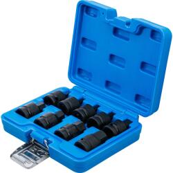 BGS technic Ütvecsavarozó bitdugókulcs készlet, 1/2", belső hatlap 5-19mm, 9db (BGS-5485)