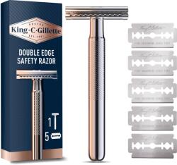 King C. Gillette Double Edge + 5 db fej