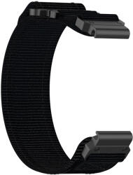 Techsuit - QuickFit 26mm óraszíj (W057) - Garmin Fenix 3/3 HR/5X/5X Plus/6X/6X Pro/7X/7X Pro Solar - Fekete