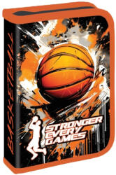 S-Cool Penar echipat cu 1 fermoar, 2 extensii, 32 piese S-COOL SC2906, Motiv basketball (SC2906) Penar