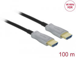 Delock Aktív optikai kábel HDMI 4K 60 Hz 100 m - pepita