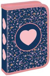 S-Cool Penar echipat cu 1 fermoar si 2 extensii, 32 piese S-COOL SC2897, Pink heart (SC2897) Penar