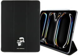 KARL LAGERFELD Saffiano mágneses Karl & amp; Choupette iPad Pro 13" 2024 könyvtok - fekete