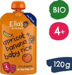 Ella's Kitchen BIO babarizs, banán és sárgabarack (120 g)