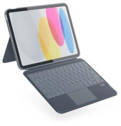 Epico iPad 10, 9" (2022) háttérvilágítású billentyűzetes tok - szürke, HU