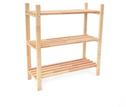 ROJAPLAST - fa, 3 polc, 75 × 30 × 80cm (1375)