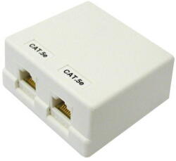 Datacom CAT5E UTP 2 × RJ45 fali aljzat (2312)
