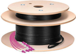 LogiLink Fiber törzskábel U-DQ(ZN)BH, 8 eres multimódusú OM4, 100 m, LC/UPC - LC/UPC (FT2U100) - pepita