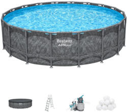 Bestway APX Bestway fémvázas kerek medence szett homokszűrővel 549 x 132 cm (561KC)