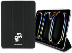 KARL LAGERFELD Saffiano mágneses Karl & amp; Choupette iPad Pro 11" 2024 könyvtok - fekete