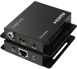 LogiLink HDMI bővítő készlet LAN-on keresztül, 70 m, 4K/60 Hz, EDID, HDR, HDCP, POC, IR (HD0063)
